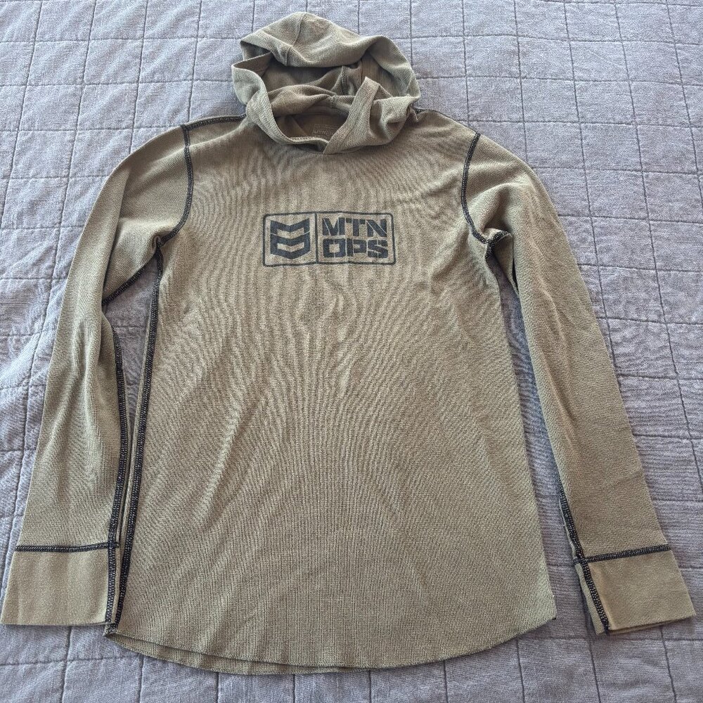 Mtn‎ Ops lightweight thermal hoodie army green Men's Small Very good condition